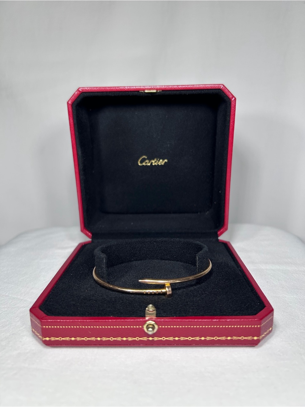 Cartier 18K Gold Juste Un Clou Bracelet size 19 Papers and Box included - Picture 2 of 5